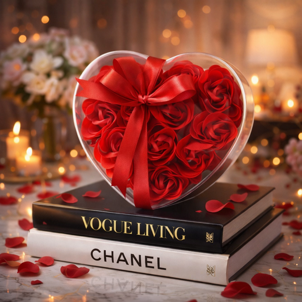 Cadou inimă cu 12 trandafiri