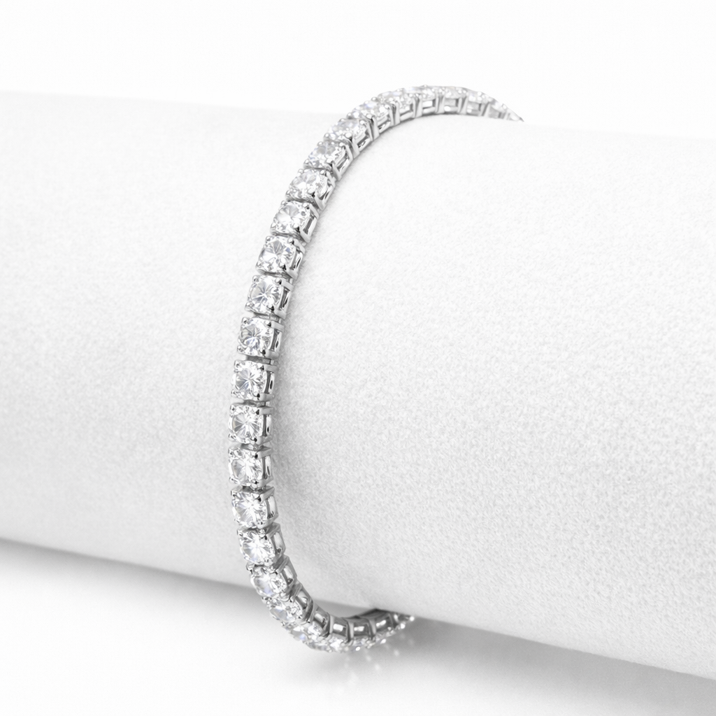 Brățară Tennis cu pietre prețioase White
