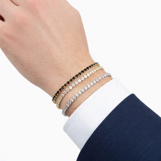 Set 3 brățări Tennis cu pietre prețioase