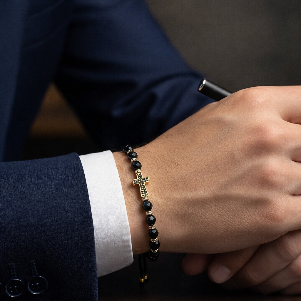 Bratara Cruce si pietre pretioase