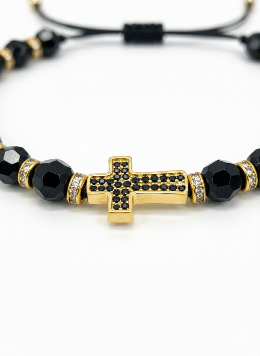 Bratara Cruce si pietre pretioase