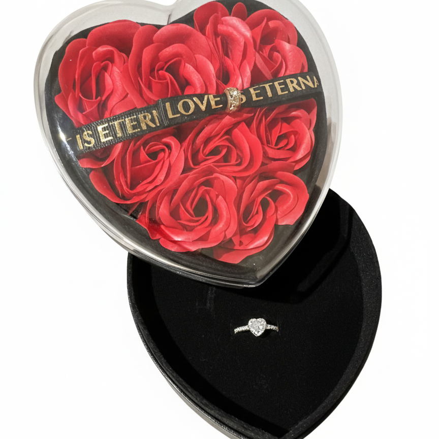 Cadou inima + bijuterie